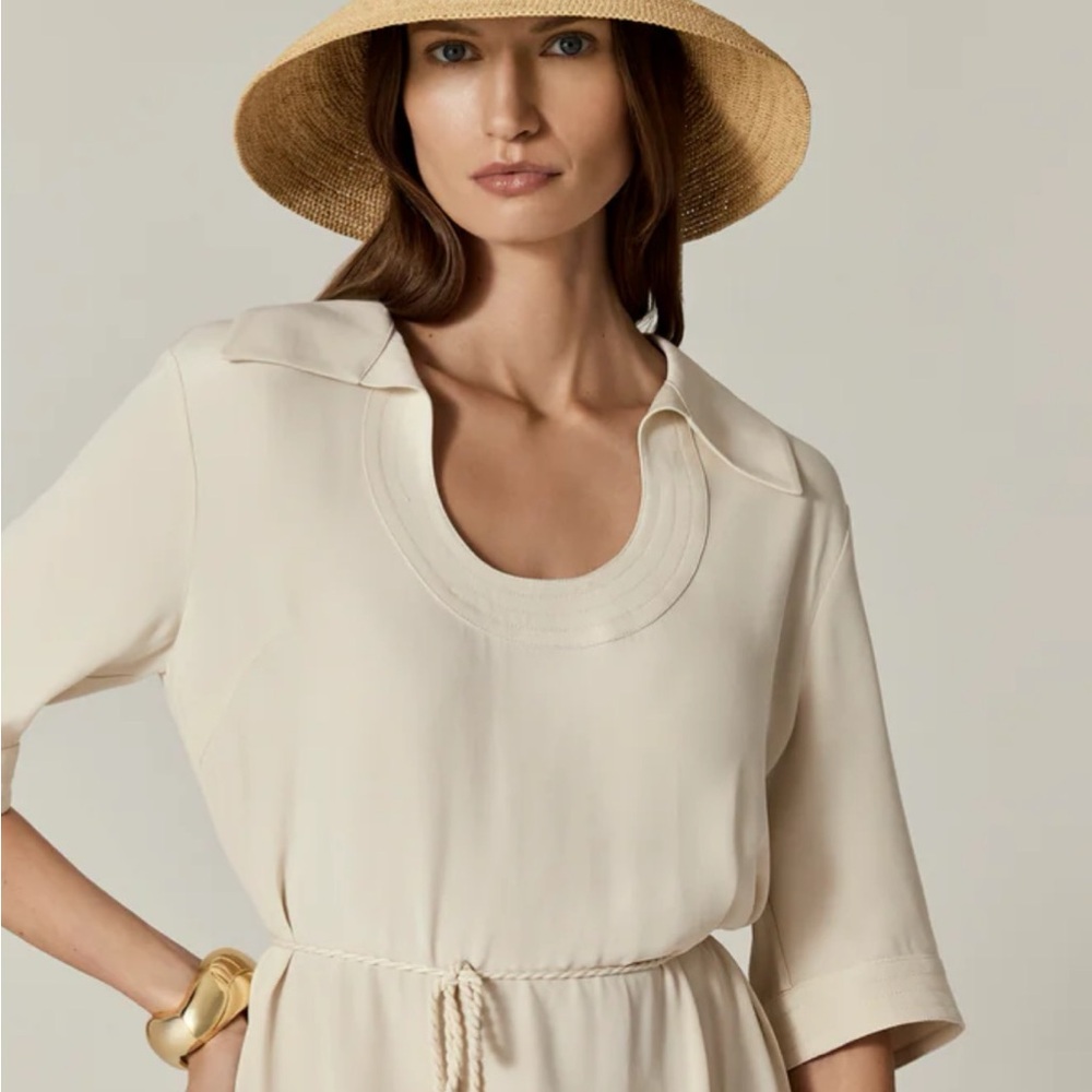 Helen Kaminski Cream Raffia Hat